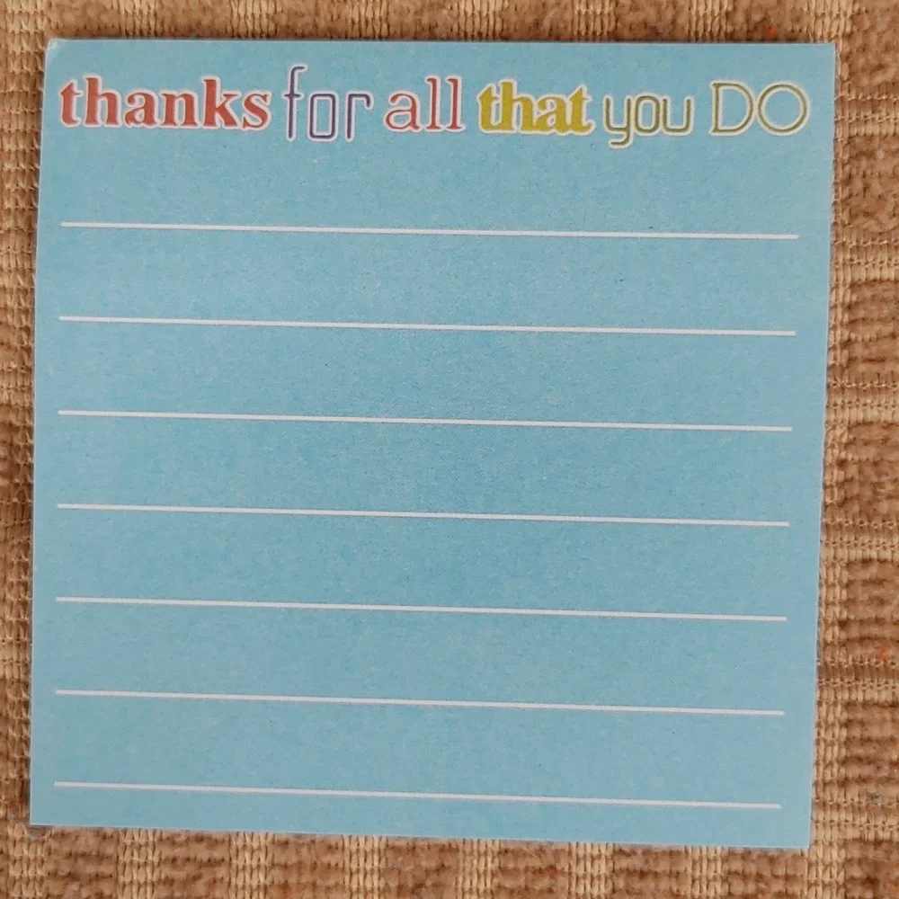 Colorful Appreciation Motivational Notepads Set of 6
